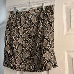 Zara snake print skirt